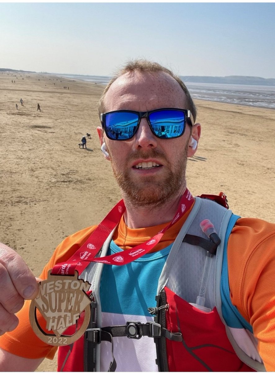 454Steven's tweet photo. Despite running only 2 days after our Ofsted inspection, my head teacher not only managed to complete the Weston Half, but he also shaved 7 minutes off his PB. Awesome work, Cameron! Raising money for @MPSSocietyUK. Event 7/#59events. #teachersrunclub https://t.co/PbnBgBQ7qp https://t.co/cHbYYQQK0l