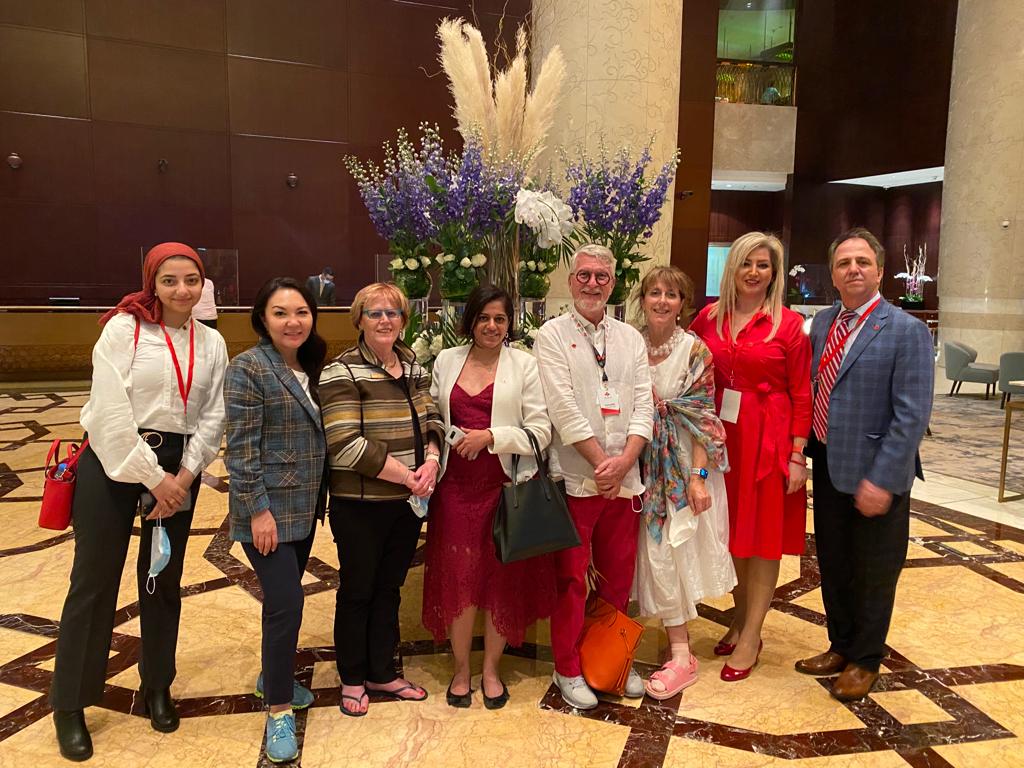 cdaarabbusiness's tweet photo. Terrific day spent at #EXPO on March 18th, as part of the CABC Mission and Business Forum in #Dubai. Canadian presence in the UAE was celebrated by the National #Canada Day Celebrations on March 19th, which welcomed The Right Honourable Mary Simon and The Honourable Mary Ng. https://t.co/nqyeA91a7n