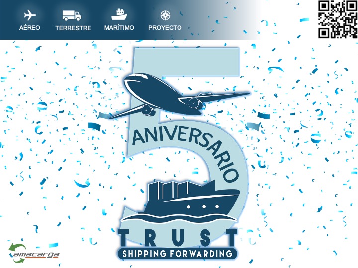 TrustShippingMX's tweet photo. ¡INFINITAS GRACIAS POR ESTOS CINCO AÑOS!
                               2017-2022  
QUERÉTARO | PUEBLA | GUANAJUATO | MÉXICO   

Seguimos creciendo, contáctanos: sales@trustsf.com https://t.co/HSZOBqGZtg