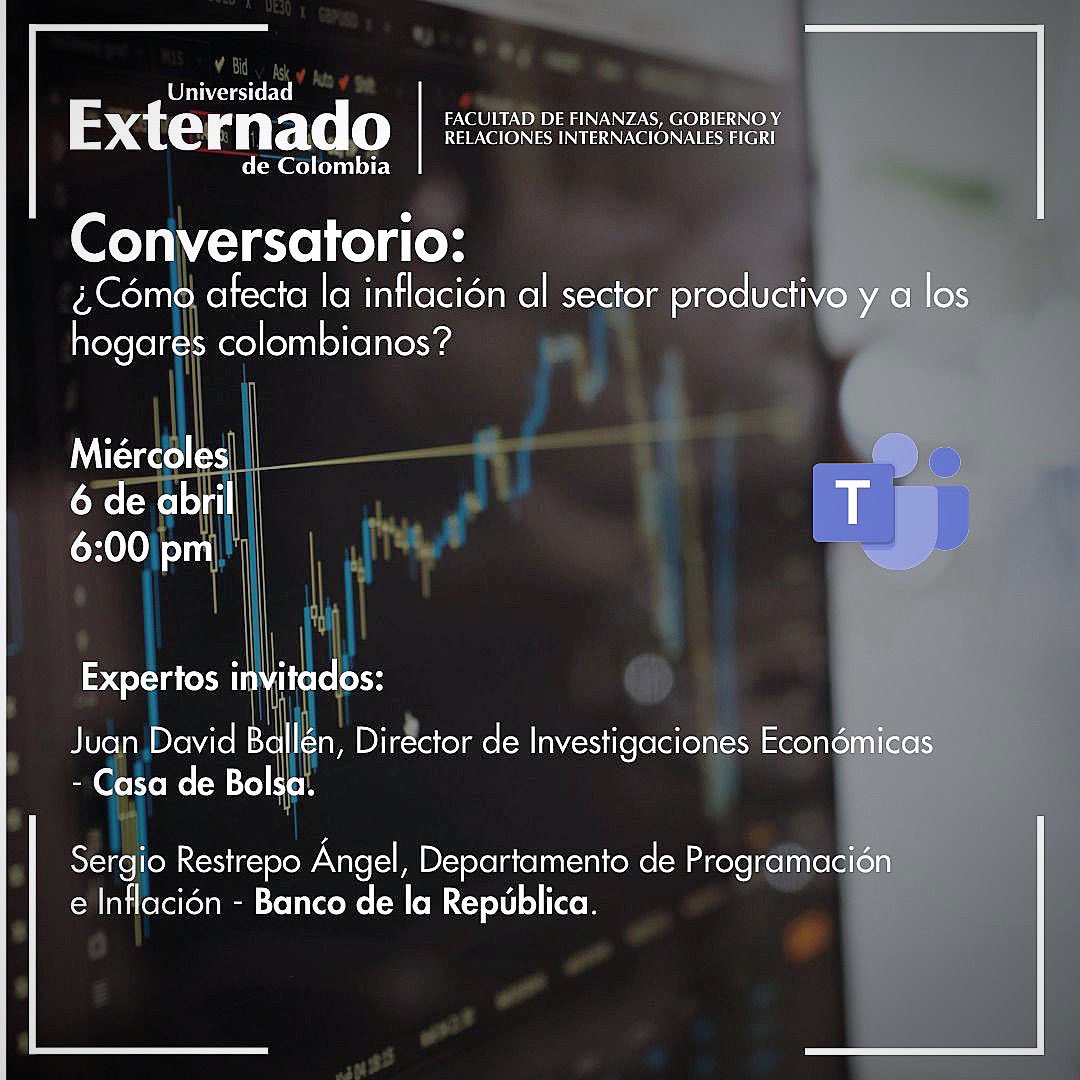 ¿Es transitoria la inflación que estamos viviendo?
¿Cómo afecta nuestros ahorros y a los mercados financieros?
¿Cómo afecta a los empresarios?

Conversemos con los expertos en:
teams.microsoft.com/registration/m…