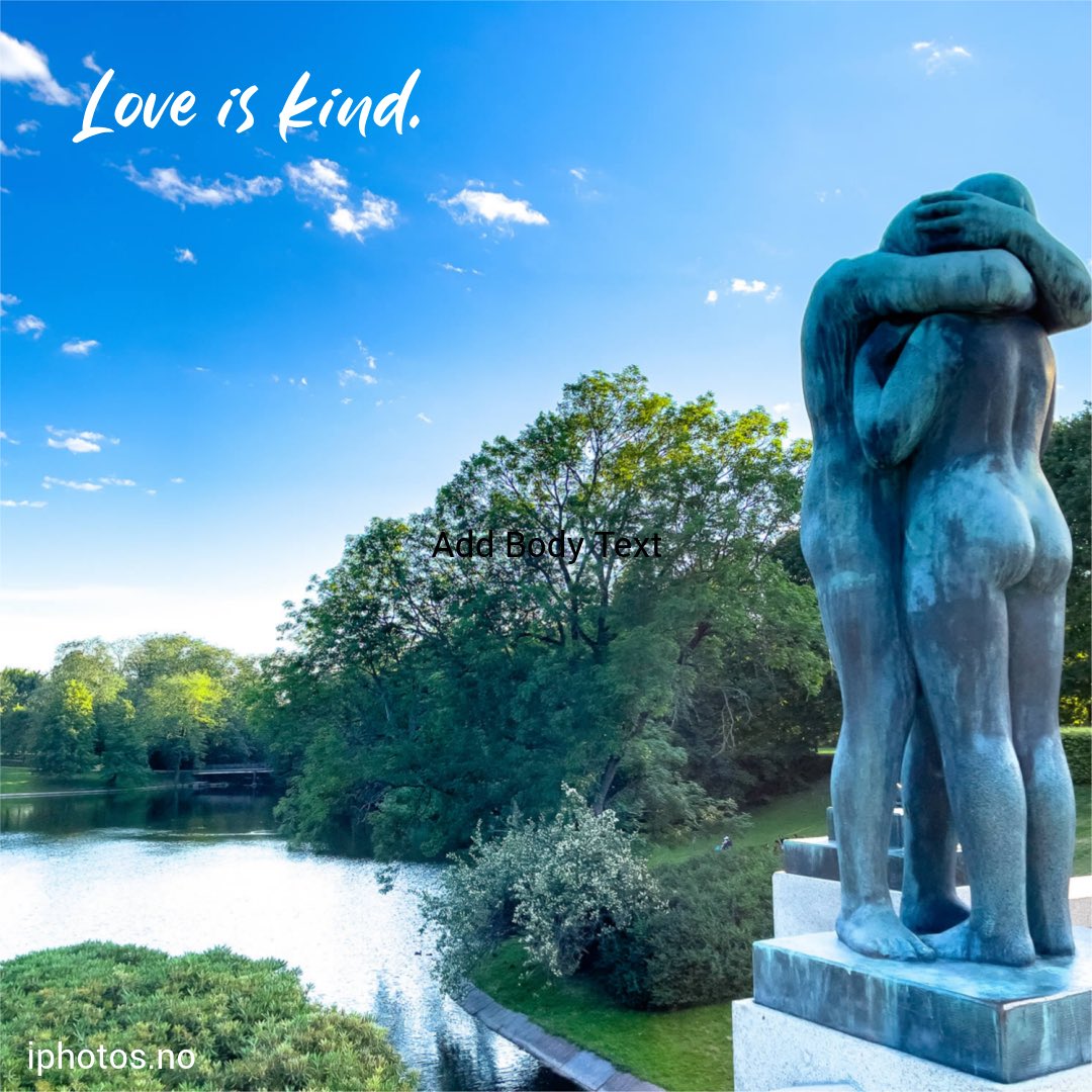 MathildeJoy's tweet image. Love is kind ❤️ ( Vigeland Sculpture Park, Oslo ). #loveiskind #love #embrace #hug #quote #inspiration #motivation #oslo #norway