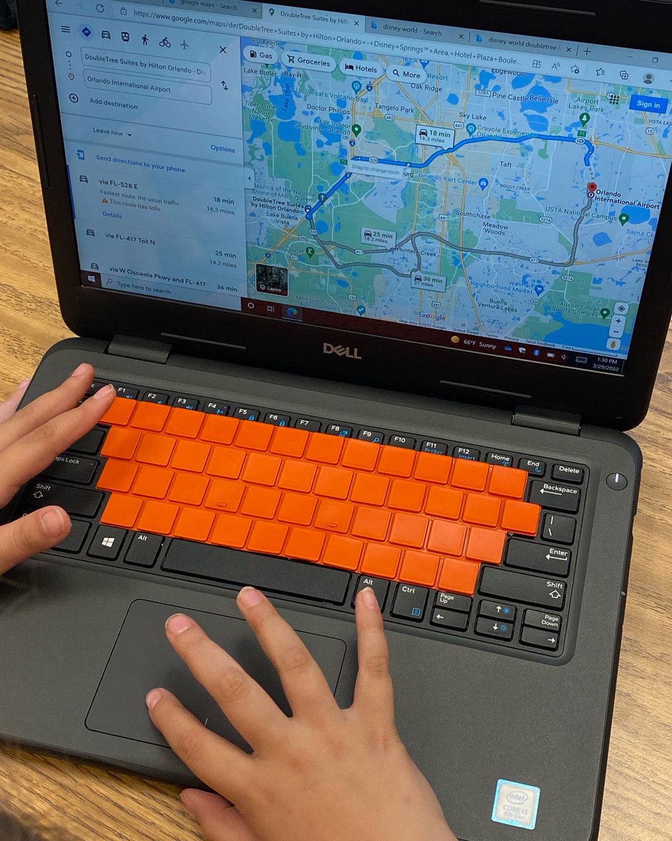 abrunson1311's tweet photo. Let’s go to Disney! We used Canva, Google Maps and of course the Disney website to record the elapsed time to get to Disney and the elapsed time between the hotel and each park. @canva @CobbMathDept @PowersFerryES #iteach3 #iteach3rd #iteachmath #iteachthird https://t.co/5tIN5pXJcL