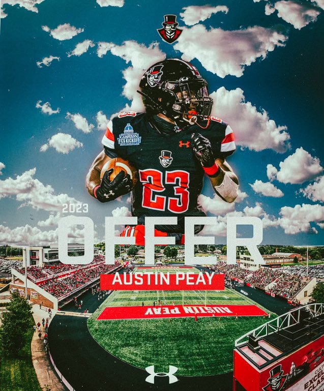 Isaac_Rue70's tweet photo. After a great talk with @CoachPappalardo I am blessed to receive an offer from Austin Peay @APSUCoachSW @CoachStanchek #letsgopeay https://t.co/AUavMjhGY8