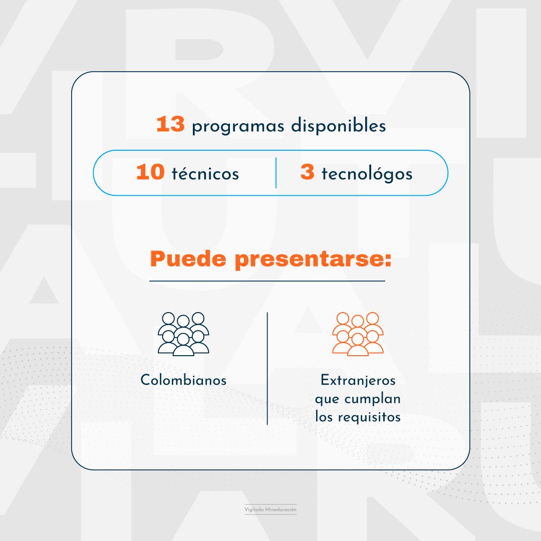 SENACmarca's tweet photo. 🧑🏽💻⭐️ Estudiar de manera virtual tiene importantes beneficios. Si tienes compromisos personales, lleva la formación a tu ritmo. Programas en TIC, finanzas, moda, publicidad, agro, comercio y más. #EstudiaEnElSENA! https://t.co/NVNOb116L8