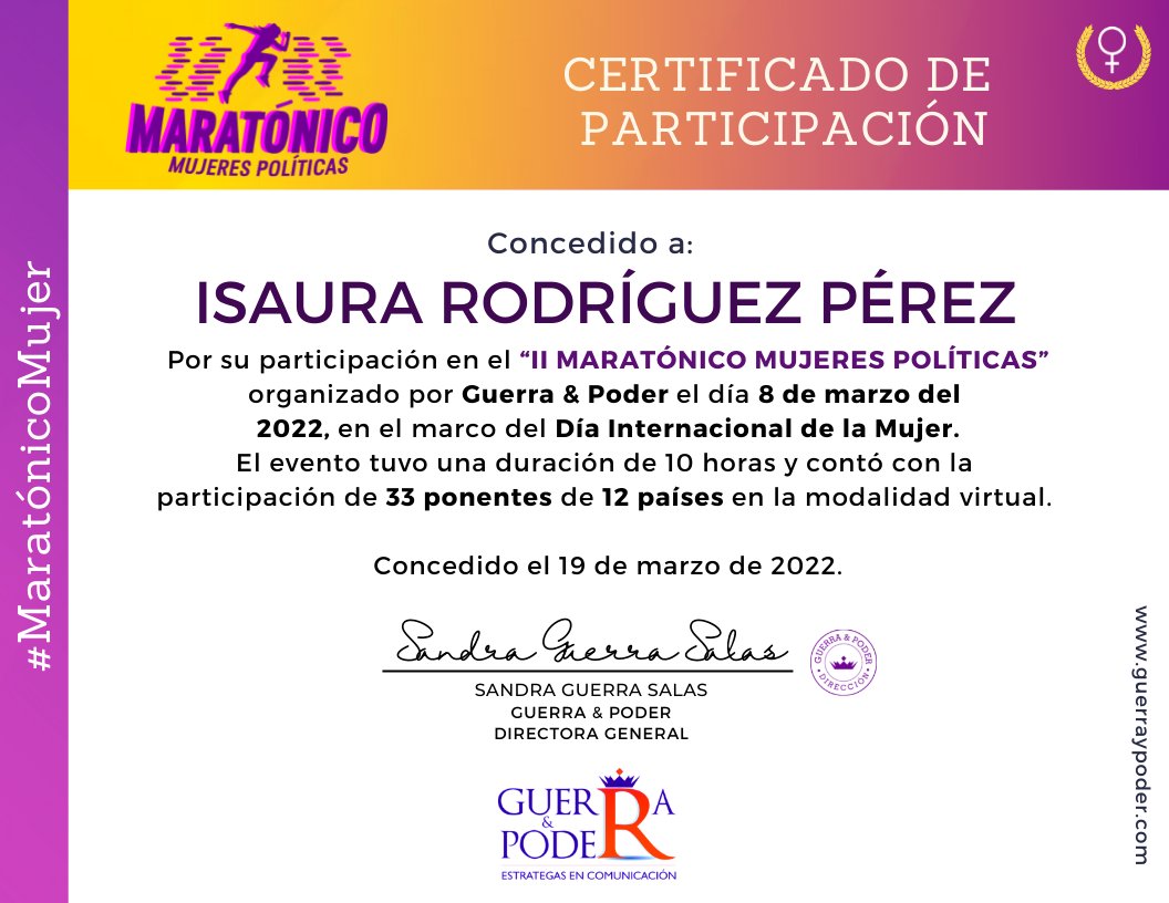 isaurarodriguez's tweet photo. Antes de que termine el primer trimestre agradezco las oportunidades de formación a @GuerrayPoder @MaximoImpacto @VozEsmeralda  @iacpnlusa @GuerraSandra_ @nuevagemela @MayteGMiravete @elcoachpolitico 

¡Gracias Sandra, Nury, Mayte, Luis 🇵🇪🇨🇴🇲🇽🇻🇪! 
¡Gracias equipos! 👏

#ComPol 💯 https://t.co/LLpgoWleLV