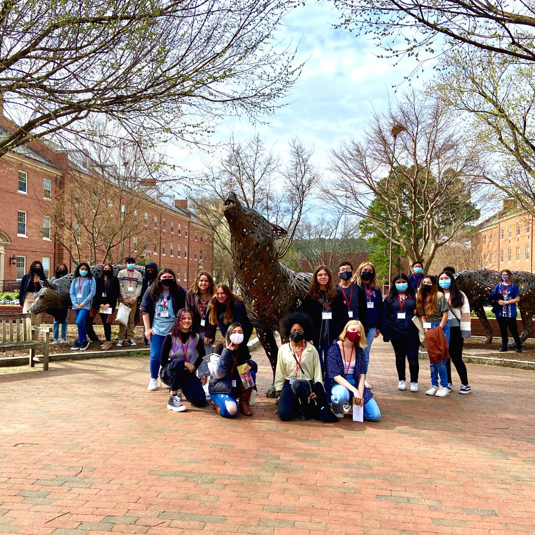 RSSchoolsNC's tweet photo. Rowan County Early College recently took a group of students to Raleigh to tour @ncsu and @unc. They also visited several museums and the NC State Capitol. #RSSExtraordinary https://t.co/4hTpwGvQkH