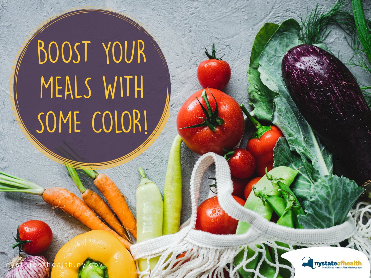 NYStateofHealth's tweet photo. Make your meals fun and more nutritious with some colorful produce! Red, yellow, and orange fruits & vegetables are high in phytonutrients, which help boost your immune system. ๐
๐ฅ #HealthTipTuesday #ColorfulVeggies #NationalNutritionMonth https://t.co/AsC7BVzNuA