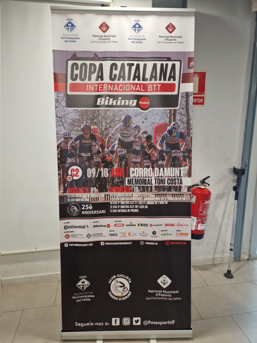 cccaLF's tweet photo. Preparant la presentació de la 19a Copa Catalana Internacional BTT que se celebra a #corrodamunt els propers 09 i 10 de març. #lesfranqueses @Pmesportslf https://t.co/s9QFh1UOnm