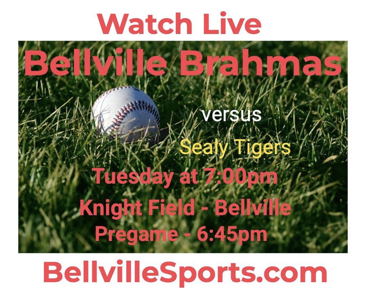 BellvilleSports's tweet photo. Big game tonight in Bellville as Sealy comes in for a clash between two undefeated teams in District 24. Watch LIVE on https://t.co/QwBchJ4NPU https://t.co/TRje5bTiy8