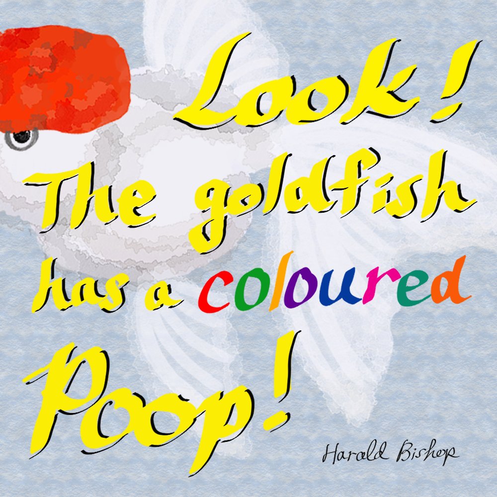 supersoulhb's tweet photo. I have published my second picture book <Look! The goldfish has a coloured poop!> with KDP. You can find in the Kindle store. Currently, I am working the other picture books also some #NFT arts based on my characters. Thanks!  
https://t.co/NwMB4uqNfT https://t.co/TYGod0V5jQ
