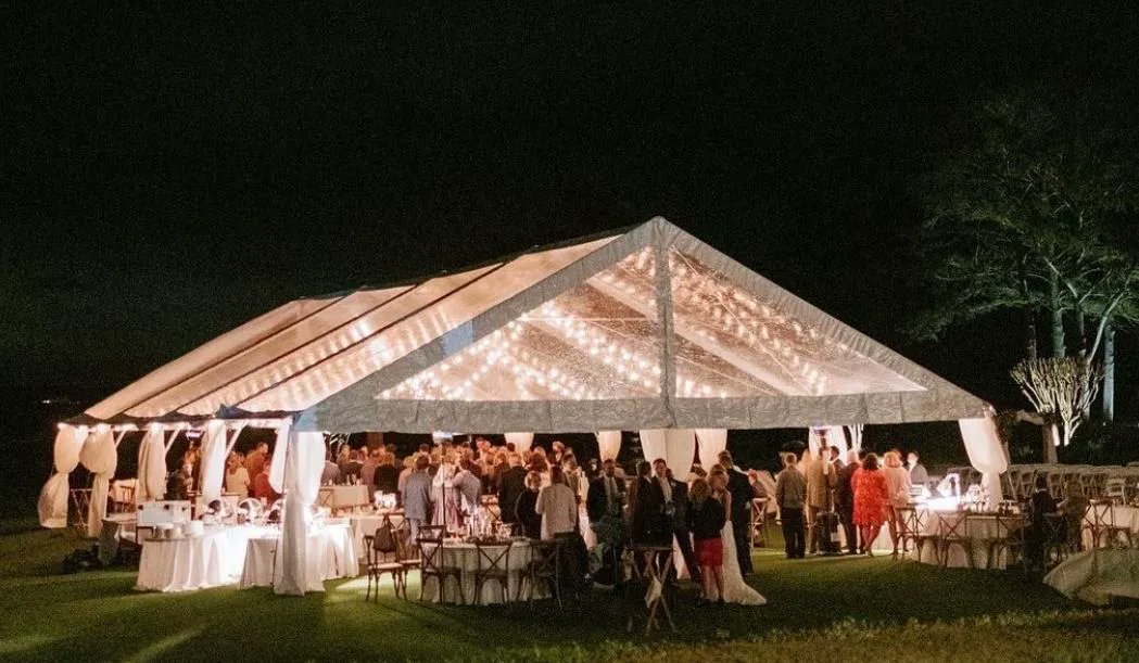 The darker it gets, the more beautiful outdoor events become! This clear top tent and cafe light combination is to die for!

<a href="/IanVSantiago/">Ian Gabriel Santiago</a>
#weddings #lighting #blufftonwedding #hiltonheadwedding #savannahwedding #weddingdj #cafelights #jlkevents #blufftonlighting #blufftonevents