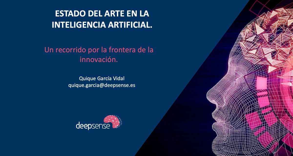 qgvidal's tweet photo. El próximo Jueves estaré dando una conferencia sobre "El estado del arte en la Inteligencia Artificial" para el  Centro de Graduados de la Facultad de Ingeniería @GraduadosFIUBA de Buenos Aires,Argentina. Será a las 18:30 en Argentina (22:30 a 23:30 hora española) y es gratis 1/2 https://t.co/uVaEluMyiP