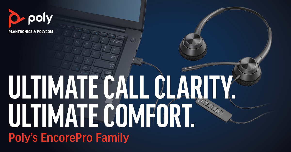 PolyCompany's tweet photo. Get the most out of #MicrosoftTeams with pro-level access and a dedicated #Teams button with the Poly #EncorePro 500 Series. #HybridWorking #MeetingEquality
Learn more 👉 https://t.co/H0XxX5TCxX https://t.co/wLh9LvUW4M