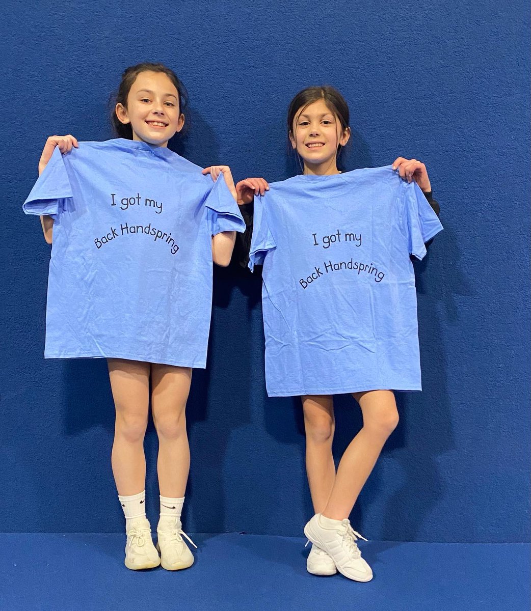 tcatumbling_tca's tweet photo. Congratulations to Alyssa and Lola on getting your back handsprings! #tumbling #cheerleading #tca #backhandsprings #sisters https://t.co/66JjUWqrRF