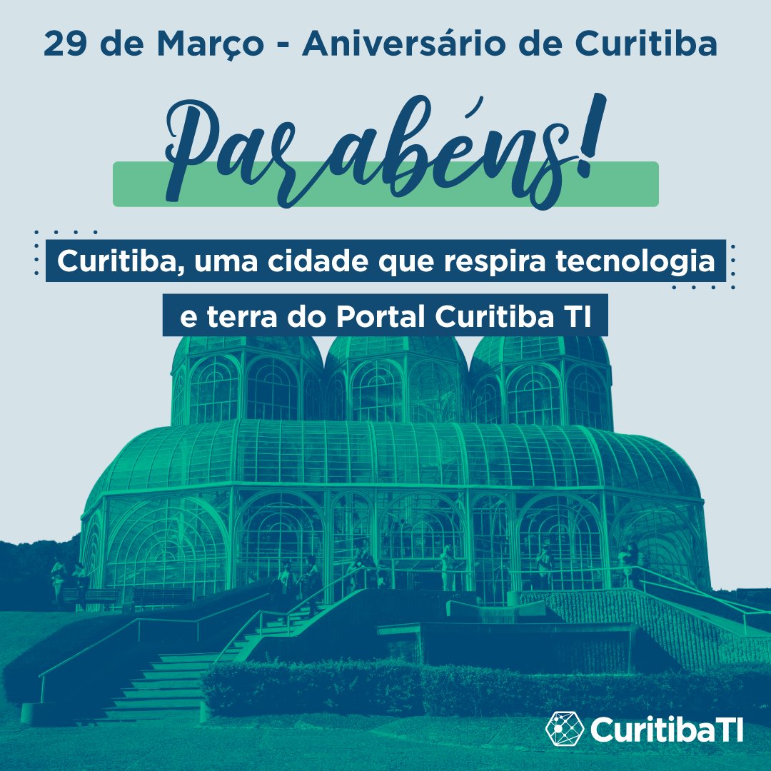 CuritibaTI's tweet photo. Hoje é dia de comemorar 329 anos de história da cidade onde tudo começou. 🎉
⠀
🚀Queremos ir cada vez mais longe, mas Curitiba sempre será lembrada como o lugar em que começamos tudo.
⠀
Somos gratos pelas oportunidades e pessoas que essa cidade nos permitiu encontrar. 💙 https://t.co/UrpGtGemQR