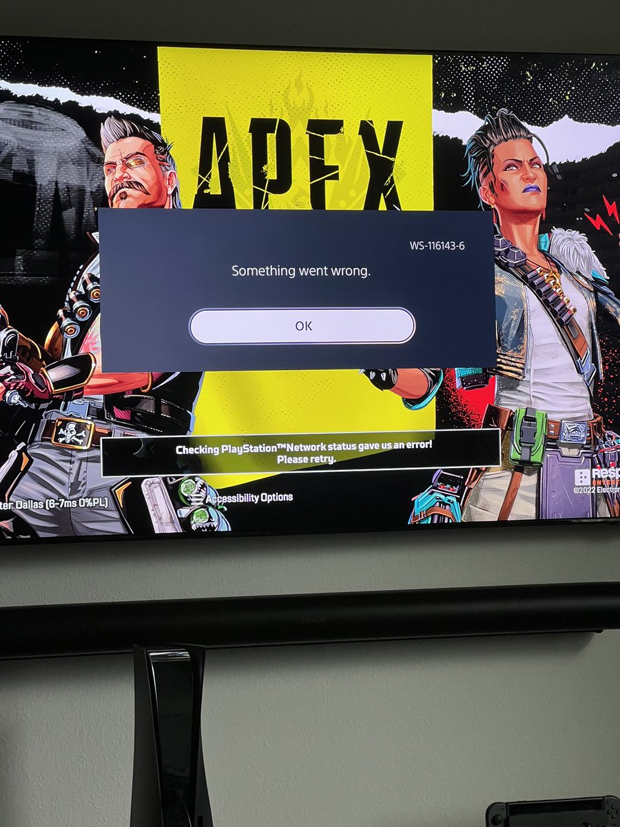 MattsReign's tweet photo. @PlayApex Anyone getting this error? Smh. Tried uninstalling a few times. Still same error https://t.co/s174bfUGSM