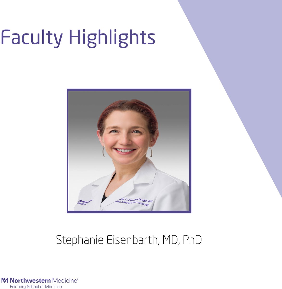 NU Internal Medicine (@nu_intmed) on Twitter photo Please help us welcome <a href="/StephanieEisen/">Stephanie Eisenbarth</a> , MD, PhD, for joining Northwestern as our new Chief of Feinberg's Allergy and Immunology ( <a href="/NUAllergy/">Northwestern University - Allergy and Immunology</a> ) division !
#FacultyHighlights #Northwestern Please help us welcome <a href="/StephanieEisen/">Stephanie Eisenbarth</a> , MD, PhD, for joining Northwestern as our new Chief of Feinberg's Allergy and Immunology ( <a href="/NUAllergy/">Northwestern University - Allergy and Immunology</a> ) division !
#FacultyHighlights #Northwestern