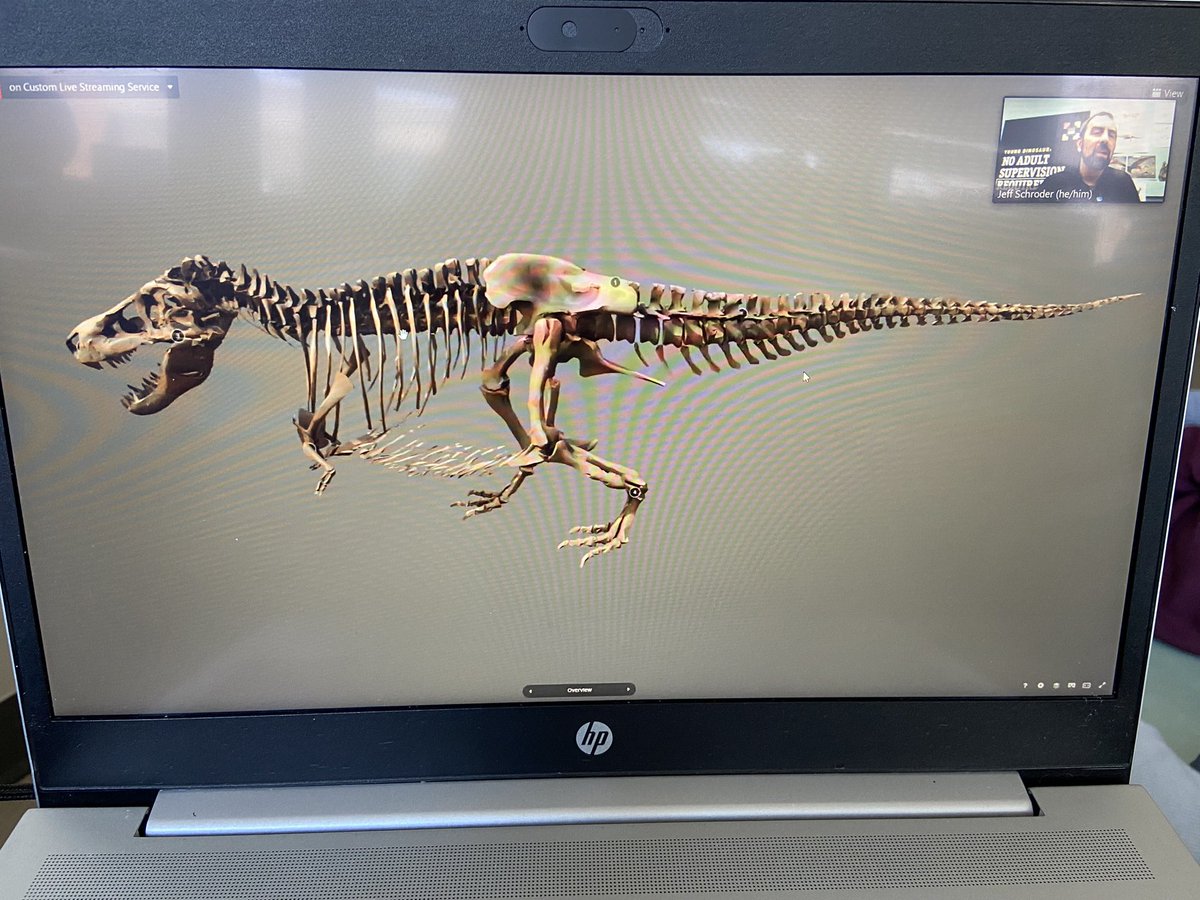 Had an awesome time today on our virtual tour with <a href="/FieldMuseum/">Field Museum</a>! We learned all about Sue the T. Rex, who is one of the biggest and most complete dinosaur fossils in the world. 🦖 Thank you for a very engaging and interesting presentation!