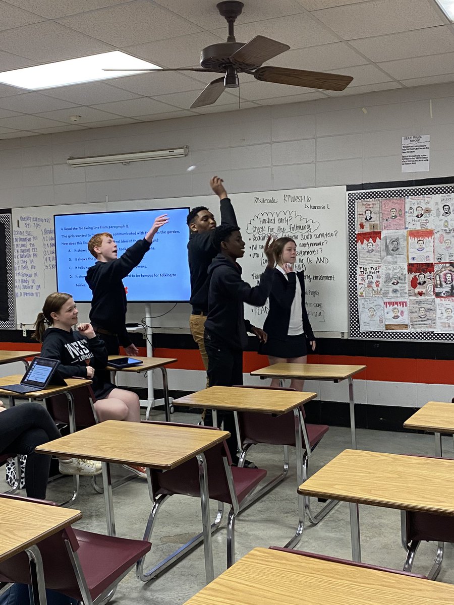 the_mrscarp's tweet photo. Look what came in! Our #GameTime championship belt! Students, check out the updated score board in the hallway! #RI8.2 #westisbest https://t.co/eDRzOpcHxp