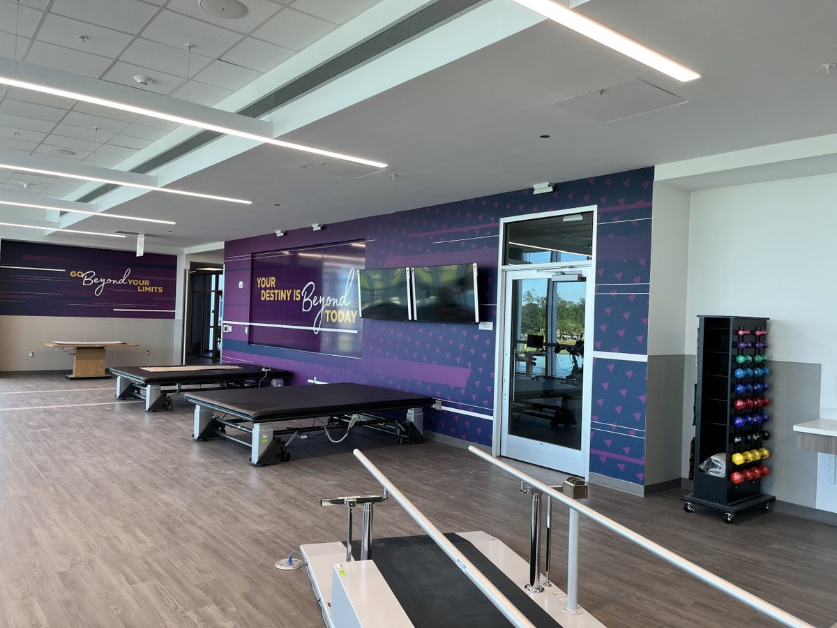 BrooksRehab's tweet photo. Here is a sneak peek of our therapy gym at the new Brooks Rehabilitation Hospital – Bartram Campus.

Your destiny is beyond today. Join our team: https://t.co/l30NIv75S1

#wearebrooks #comingsoon #rehabilitation #hospital https://t.co/HcltG77FQ4