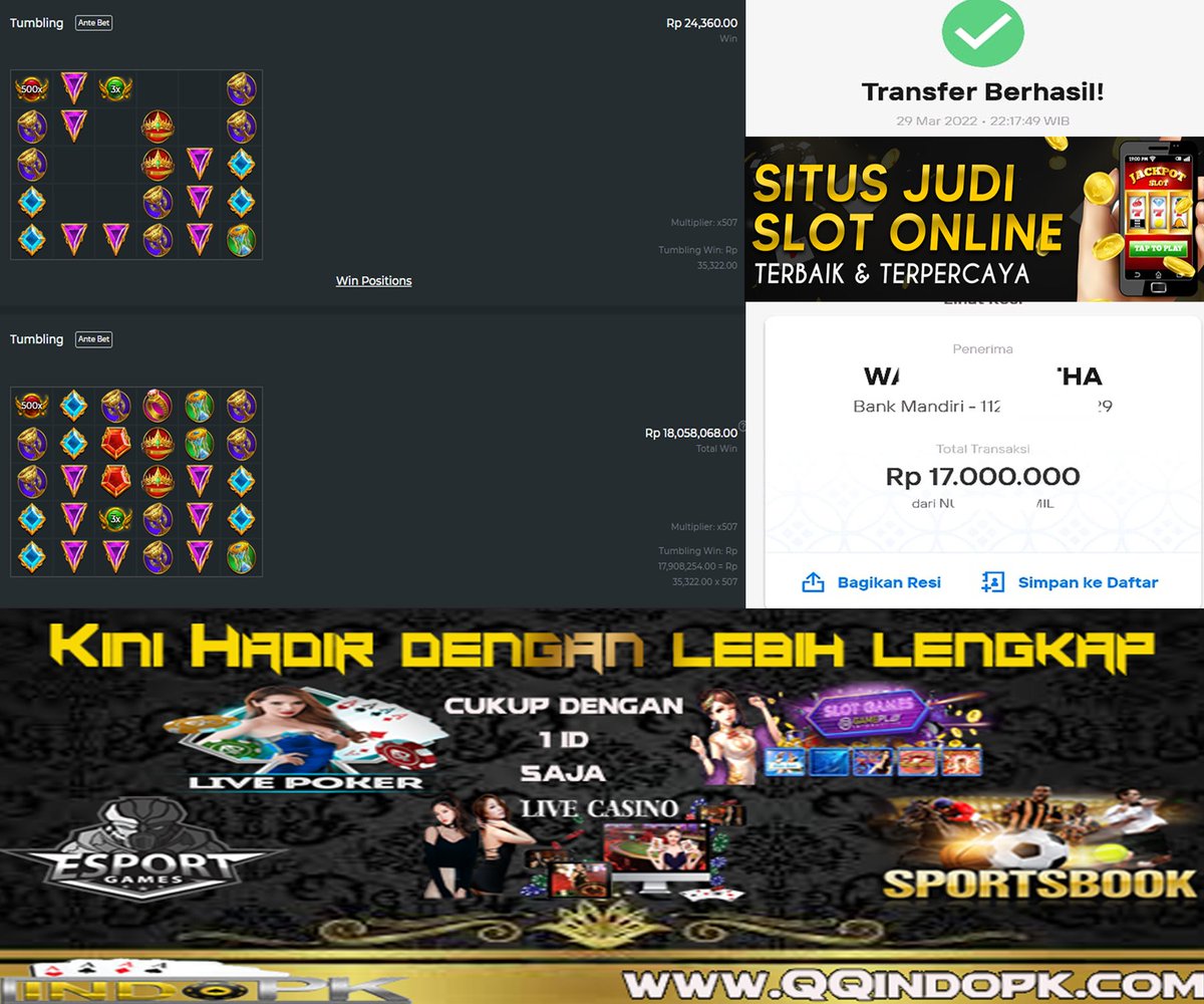 Indopk4's tweet photo. Yuk Mari join bersama Indopk Bandar Judi online Terlengkap dan Terpercaya di Indonesia.
Cukup mendaftar dengan 1 akun saja (rekening bank atau E-Wallet)
Minimal Deposit &amp; Withdraw Rp,10.000-
Tersedia Game :
*Poker
*Toto Macau
*Slot
*Live Casino
*Sportbook 
https://t.co/nou7lEcXBg https://t.co/o5MwNSFRPR