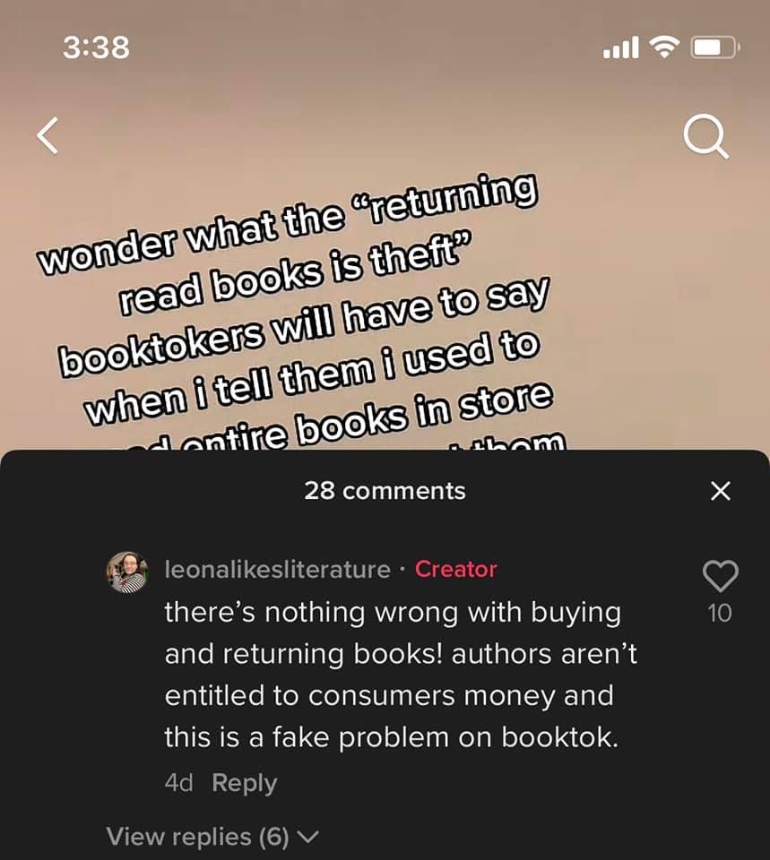 HM_Shander's tweet photo. Wait, what? Authors aren't entitled to consumers money? 
No one's "entitled" but don't I deserve to be paid for my work? 
I put out a fully edited book with a professionally designed cover, after 1000s of hours of work, and you think it should be free? 

Give your head a shake. https://t.co/nQgAKH7IK5