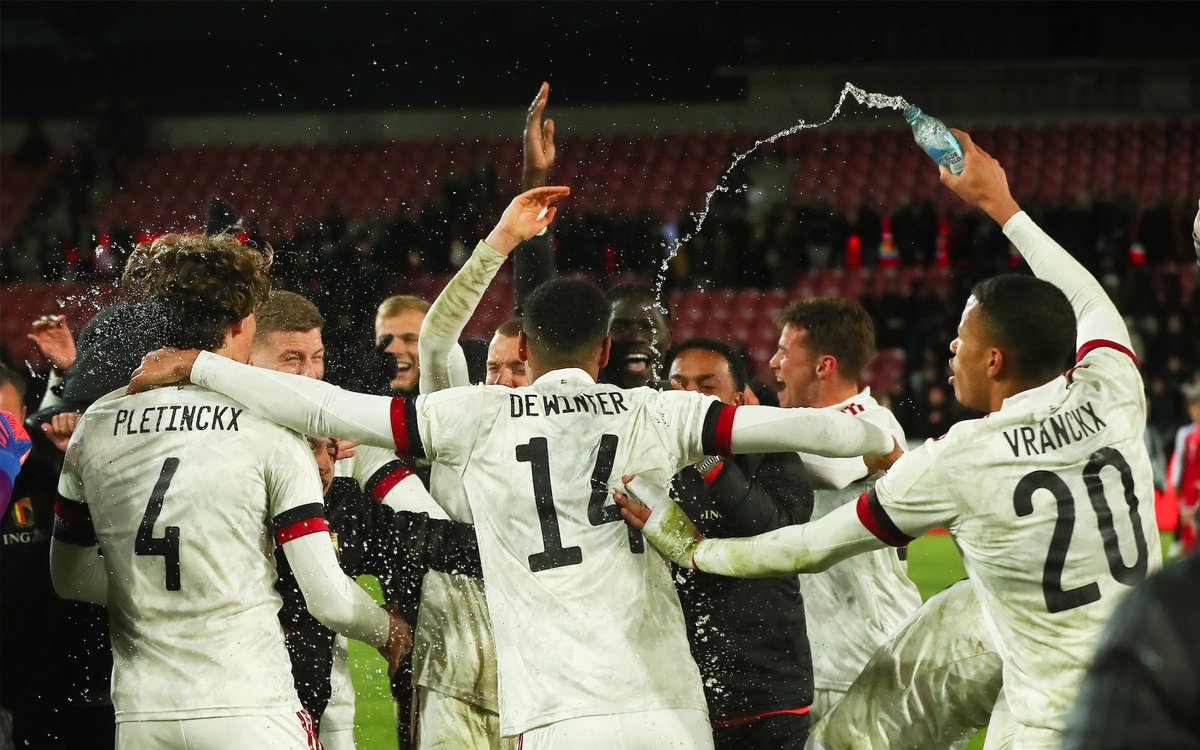 RoyalBelgianFA's tweet photo. 🤩 A night to remember #DENBEL #U21EURO https://t.co/FUPQ3JySvX