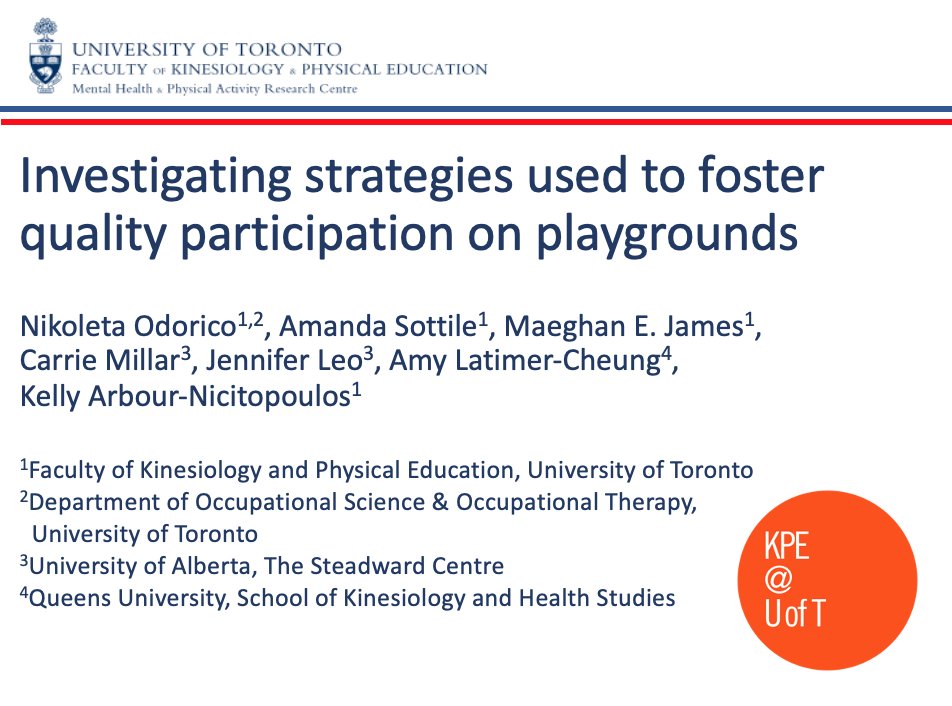 nikiodorico's tweet photo. Thank you @MaeghanJames for presenting at @EcsepsCanada on my behalf last week!

I am grateful to be a part of this important research.
@LabAdapt 
#ECSEPS2022 #disabilityinclusion #qualityparticipation #playgrounds https://t.co/0EZtXIb7lT
