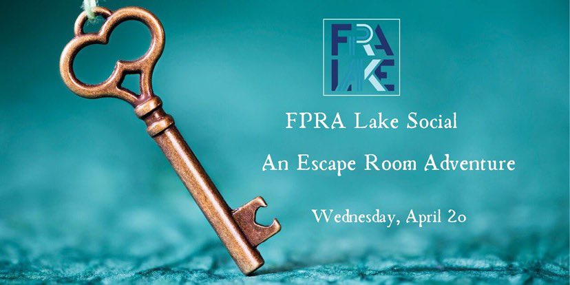 FPRA Lake (@fpralake) on Twitter photo Join #FPRALake for an Escape Room Adventure at our in-person April social. Hosted by FunVenture at Crazy Gator - Eustis.
➡ Entry is $20 per person, includes food & your key to play the game. RSVP to fpralake@gmail.com or purchase your tickets online: bit.ly/3uBEvKm Join #FPRALake for an Escape Room Adventure at our in-person April social. Hosted by FunVenture at Crazy Gator - Eustis.
➡ Entry is $20 per person, includes food & your key to play the game. RSVP to fpralake@gmail.com or purchase your tickets online: bit.ly/3uBEvKm