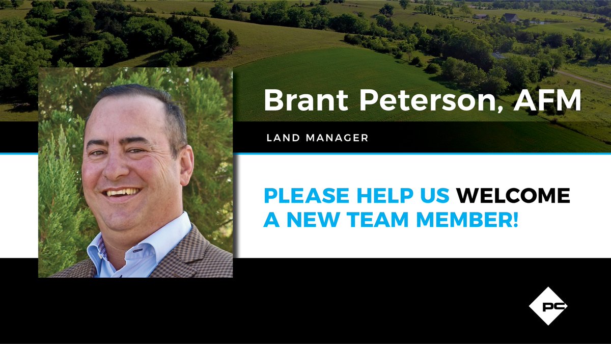 Please help us welcome Brant Peterson to the Peoples Company Land Management team. Brant is an Accredited Farm Manager serving southwest Kansas. #PeoplesCompany