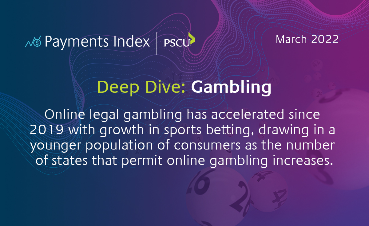WeAreVelera's tweet photo. In the Deep Dive of our latest PSCU #Payments Index, we take a look at #Gambling and the notable growth in legal #SportsBetting — both following Super Bowl LVI last month and over the past several years. https://t.co/Jf6os2tsWC #CreditUnions #ConsumerSpending https://t.co/8koMonKHfZ