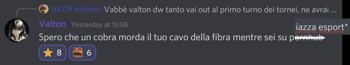Secondo giro di #CircuitoTormenta tra poco! E nonostante gli... auguri di <a href="/DottorPuce/">DottorPuce</a>, <a href="/kuhaku_shi/">Valton</a> non è ancora uscito 👀

Chi tifate questa sera?