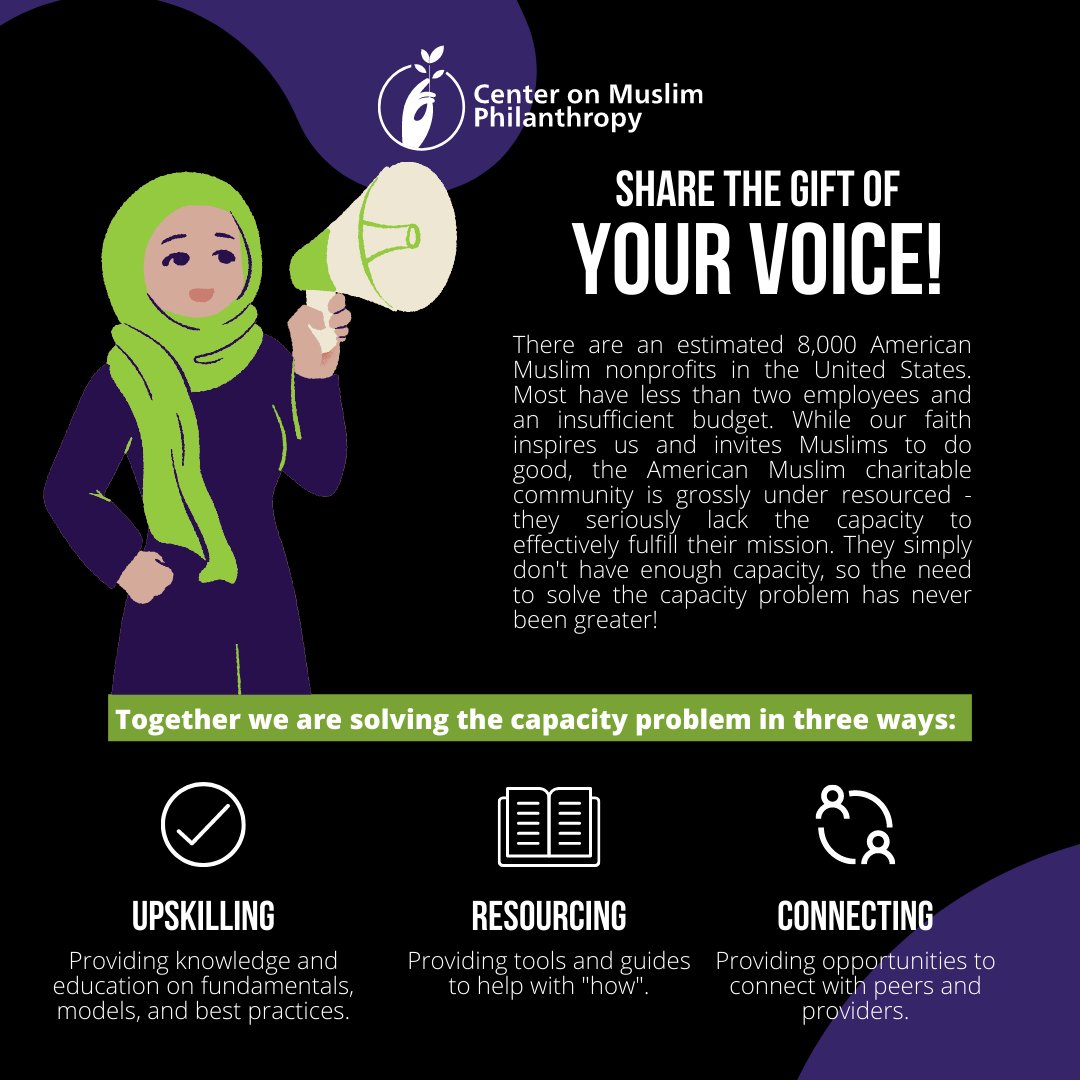 Break the reactive cycle of negative media messaging! Change the narrative on #Islamophobia by creating new narratives! Upskill with #CMP, learn skills, strategy and empower the future for Muslim Americans. Support our mission this Ramadan here: muslimphilanthropy.com/donate