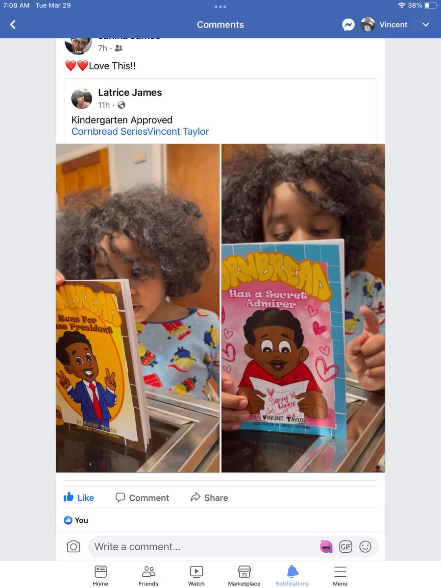Vincethewriter's tweet photo. Check out my cousin reading his Cornbread books! #cornbreadseries #chapterbooks https://t.co/DK1iFIuDfA