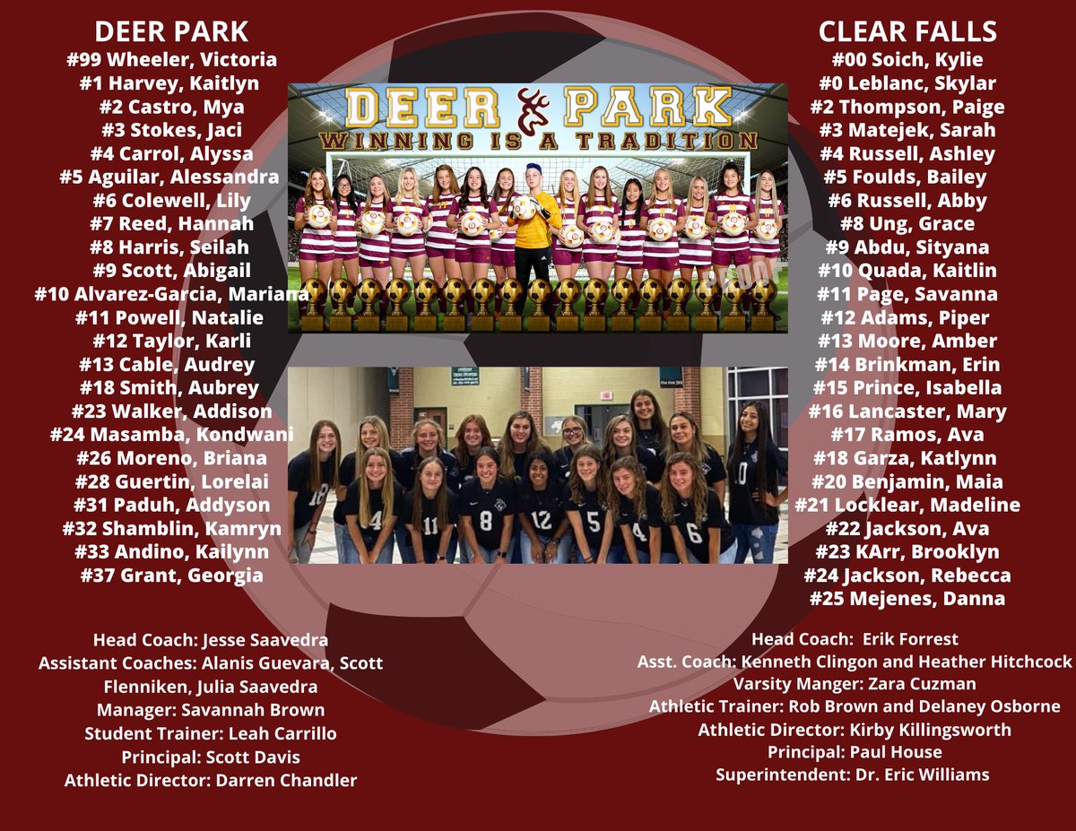 DPLadySoccer's tweet photo. Our program for tonight’s game. https://t.co/8wG2gJlJZl