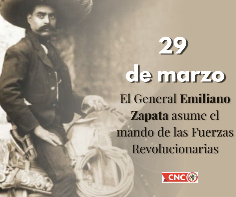 Hace 111 años en el estado de Morelos, el General Emiliano Zapata asumió el mando de las fuerzas revolucionarias que se incorporaron al llamado a la insurrección.

Cuatro años después logró que las demandas campesinas quedarán redactadas en la Ley Agraria de 1915.