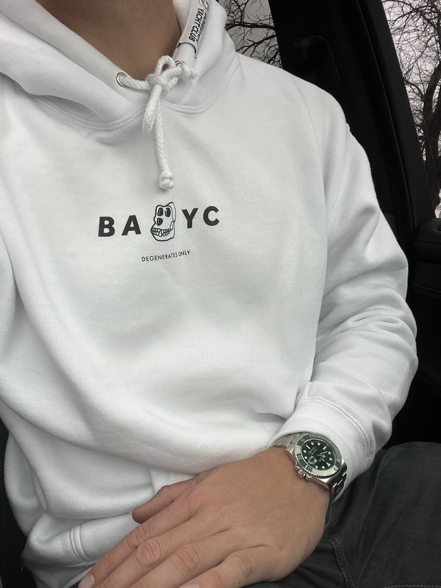 Todays fit. <a href="/BoredApeYC/">Bored Ape Yacht Club 🍌</a> #degensonly
