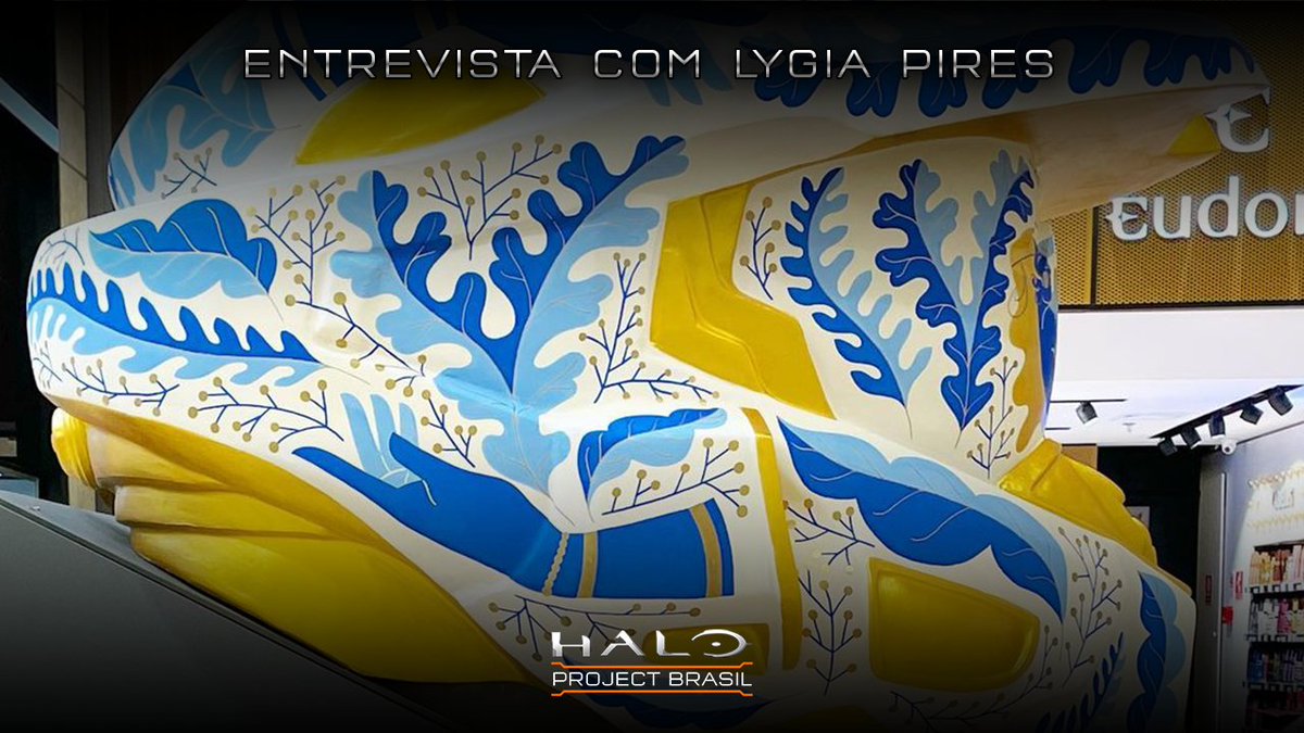 haloprojectbr's tweet photo. MATÉRIA ESPECIAL: Tivemos o prazer de entrevistar Lygia Pires (@lylypires), artista que produziu um dos dez capacetes expostos em São Paulo para a série de Halo! Ela falou sobre os bastidores e a inspiração na Cortana para produzir o capacete!

Confira: https://t.co/pm5v27VT76 https://t.co/srFfg7ghxZ