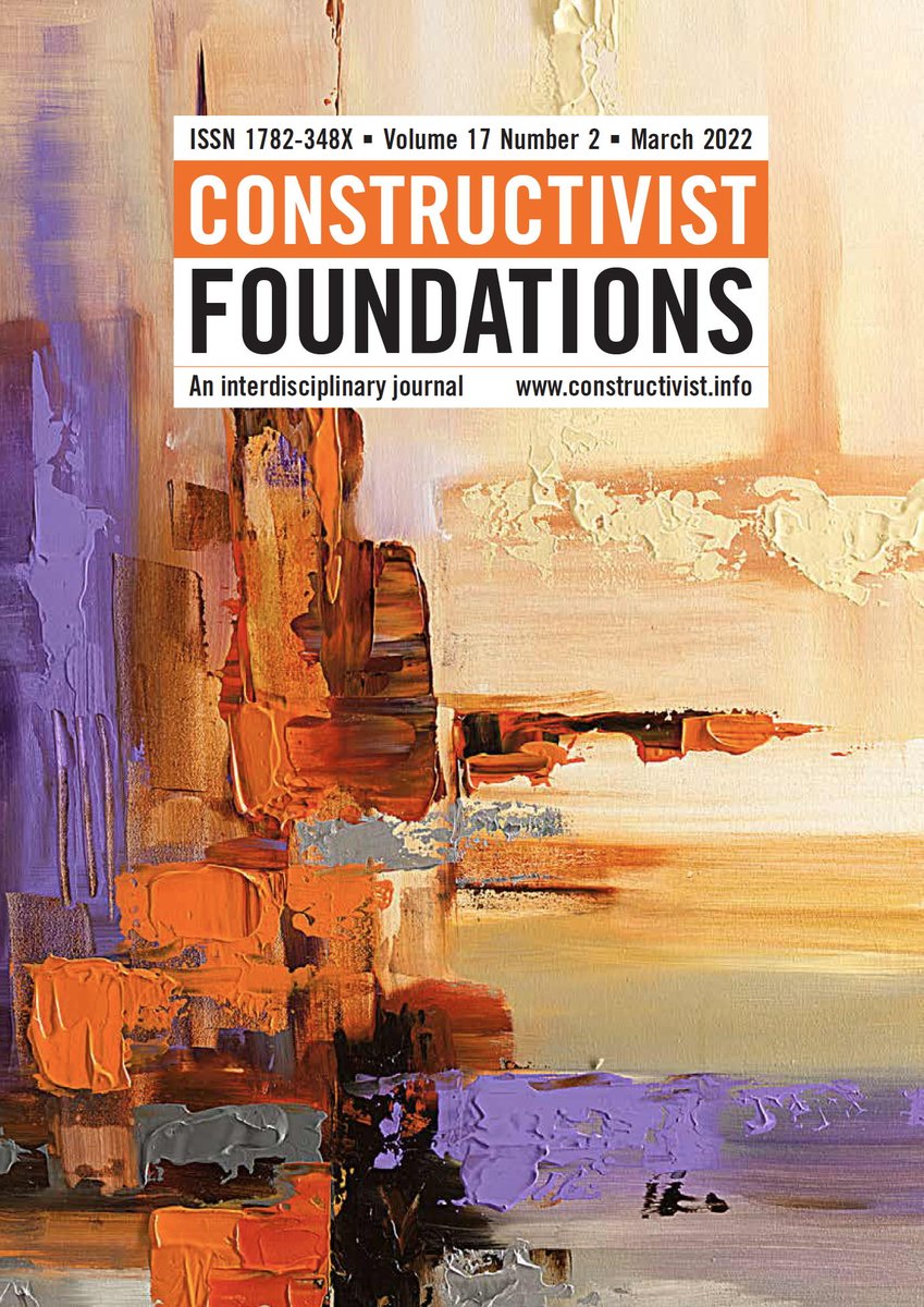 CFjournal's tweet photo. A new issue of Constructivist Foundations (Journal Citation Indicator: 3.06) has just been published. To download its content for free, please visit https://t.co/RO4SwqXJg4 https://t.co/XZymd5iPf8