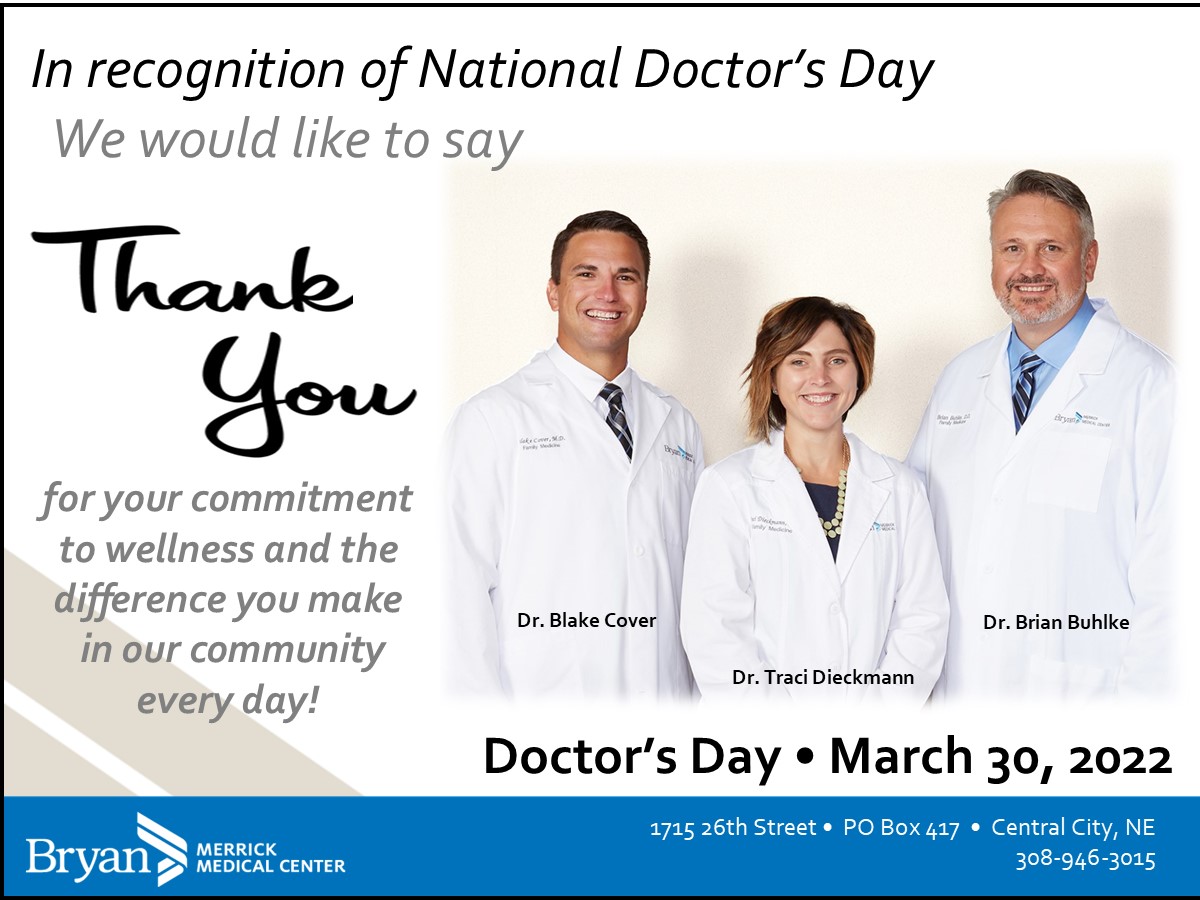 MerrickMedical's tweet photo. Happy Doctor's Day to
Dr. Buhlke, Dr. Dieckmann, and Dr. Cover
Thanks for all you do!
#CareLikeCrazy #KnowtheWayShowTheWay #LiveItOwnIt https://t.co/7IofSUtrUT