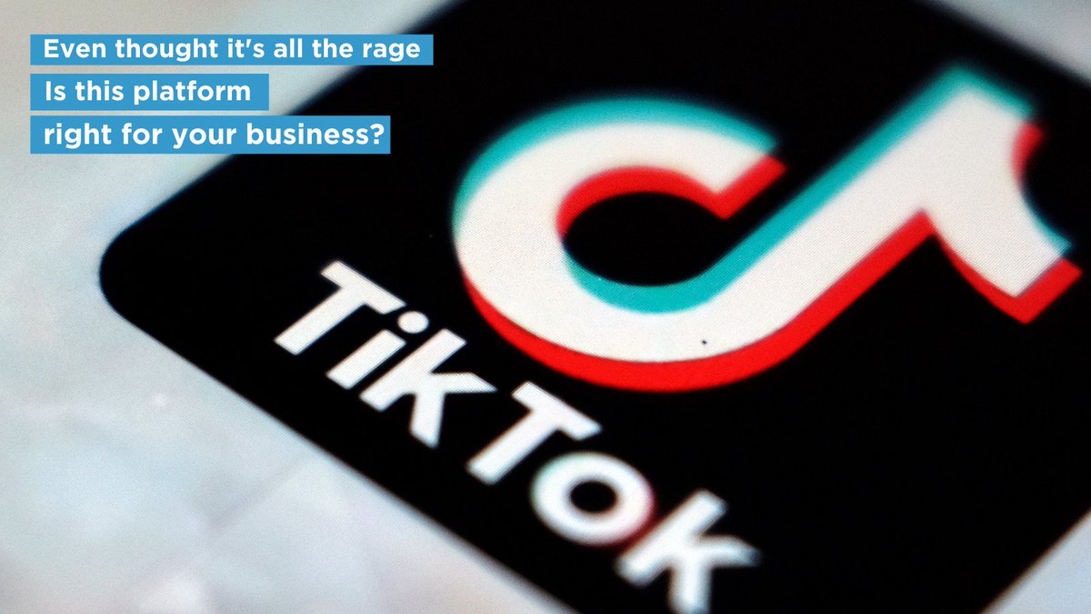 You should consider TikTok for your business if: 

✅Your target audience is ages 16-30 
✅Want to reach &amp; build awareness with young people 
✅Can easily showcase your products/services in a video 
✅Your open to trying something new
✅Can share light-hearted content