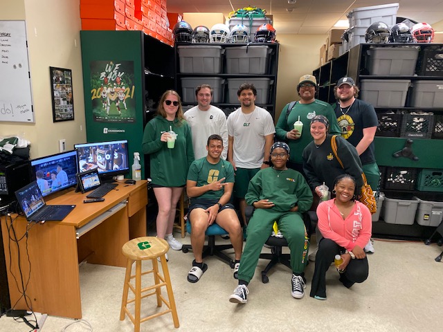 CharlotteEquip's tweet photo. We are a little late posting this but we love watching march madness in the equipment room here. Always multiple games on at one time. https://t.co/whN1ybbRB7