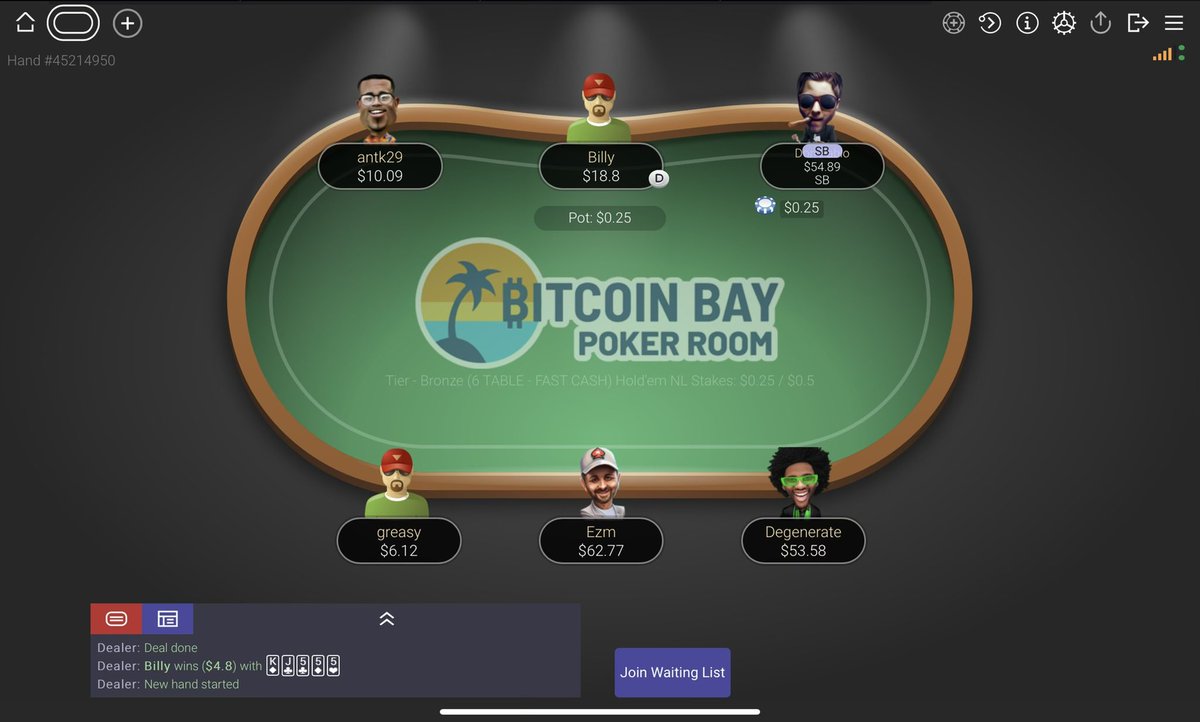 BitcoinBay_com's tweet photo. There was ACTION last night in the #PokerRoom! Who will we see online tonight 👀??  #BitcoinBay🏝

Sign up➡️ https://t.co/PQIJtcHmCr https://t.co/eKXx5t7RGN