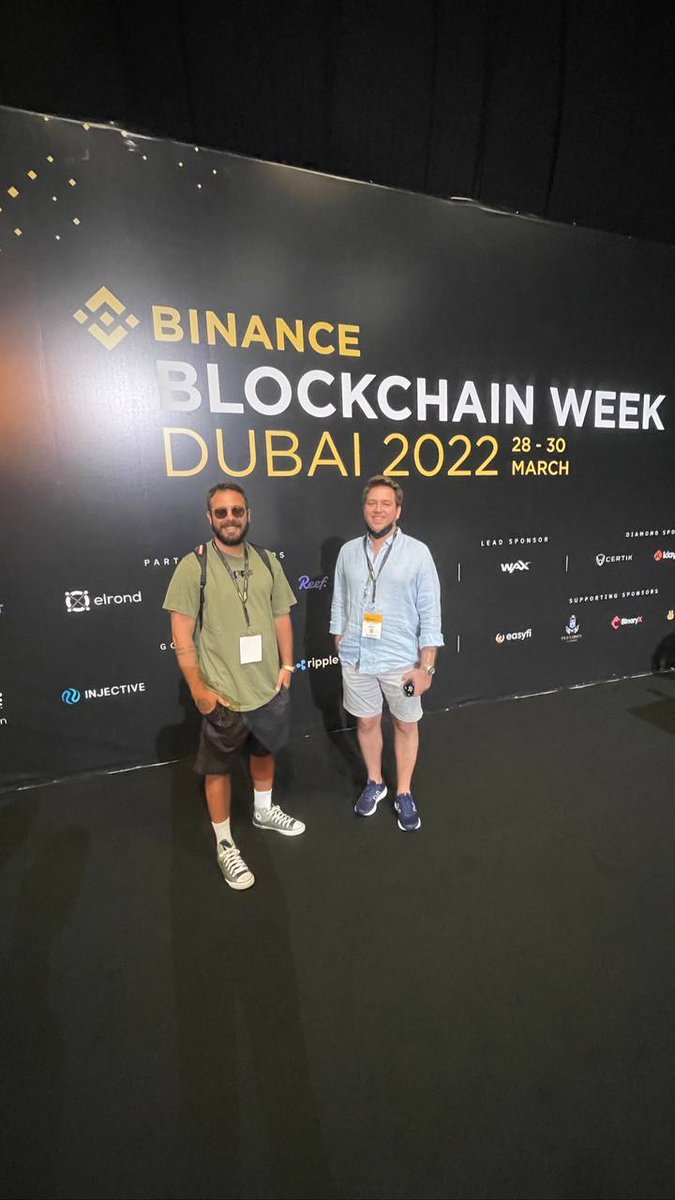 vibevibefun's tweet photo. Today we were at #binanceblockchainweek in Dubai, making some new friends :) 

As we are moving forward into Seedify v2, we will be at many events around the world representing Seedify.

Leaving no stone unturned.

Let's go 🚀🚀🚀

#Binance #BNB #BSC #SFUND #BlockchainGaming https://t.co/GtcNjyXiTP