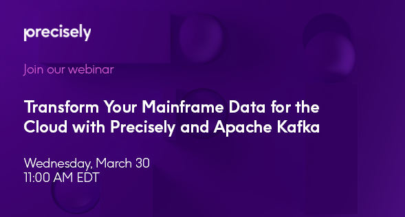 Join our #webinar tomorrow at 11AM ET.  Learn how Precisely Connect can help use the power of #ApacheKafka to eliminate data silos and make cloud-based, event-driven architectures a reality.
Register Now: bit.ly/3LnbqJ7