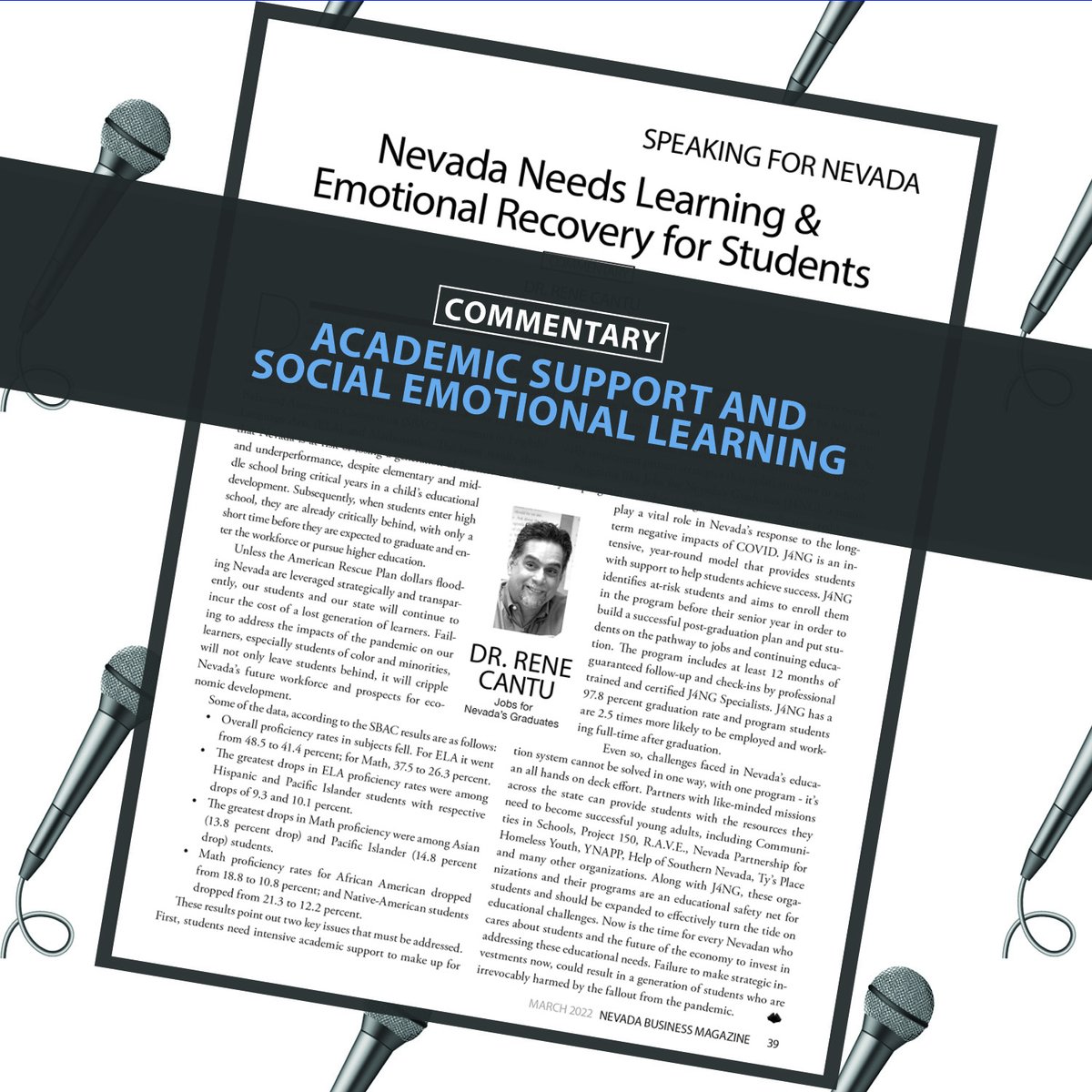 nvbizmag's tweet photo. Dr. Rene Cantu with @j4ngnv discusses ways to help students recover from lost learning in this month’s Speaking for Nevada at https://t.co/NHCyPN2oAO
#Nevada #politcs #speakingforNV #getinvolved #Business #AllNV #News #B2B #Learning https://t.co/ewg0jiv7N9
