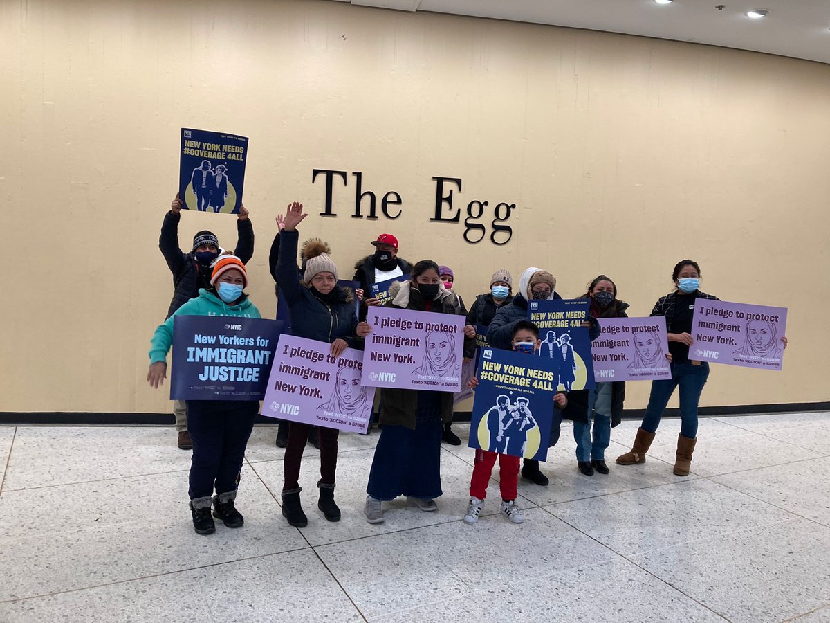 Today, along with 100+ other community leaders and allies, we are in Albany to demand 🩺#Coverage4All, ⚖️#LegalServicesFunding, &👷🏾‍♀️#ExcludedWorkerFund in the *FINAL* State Budget.

@GovKathyHochul, deliver JUSTICE for immigrant NYers, who keep our state afloat!