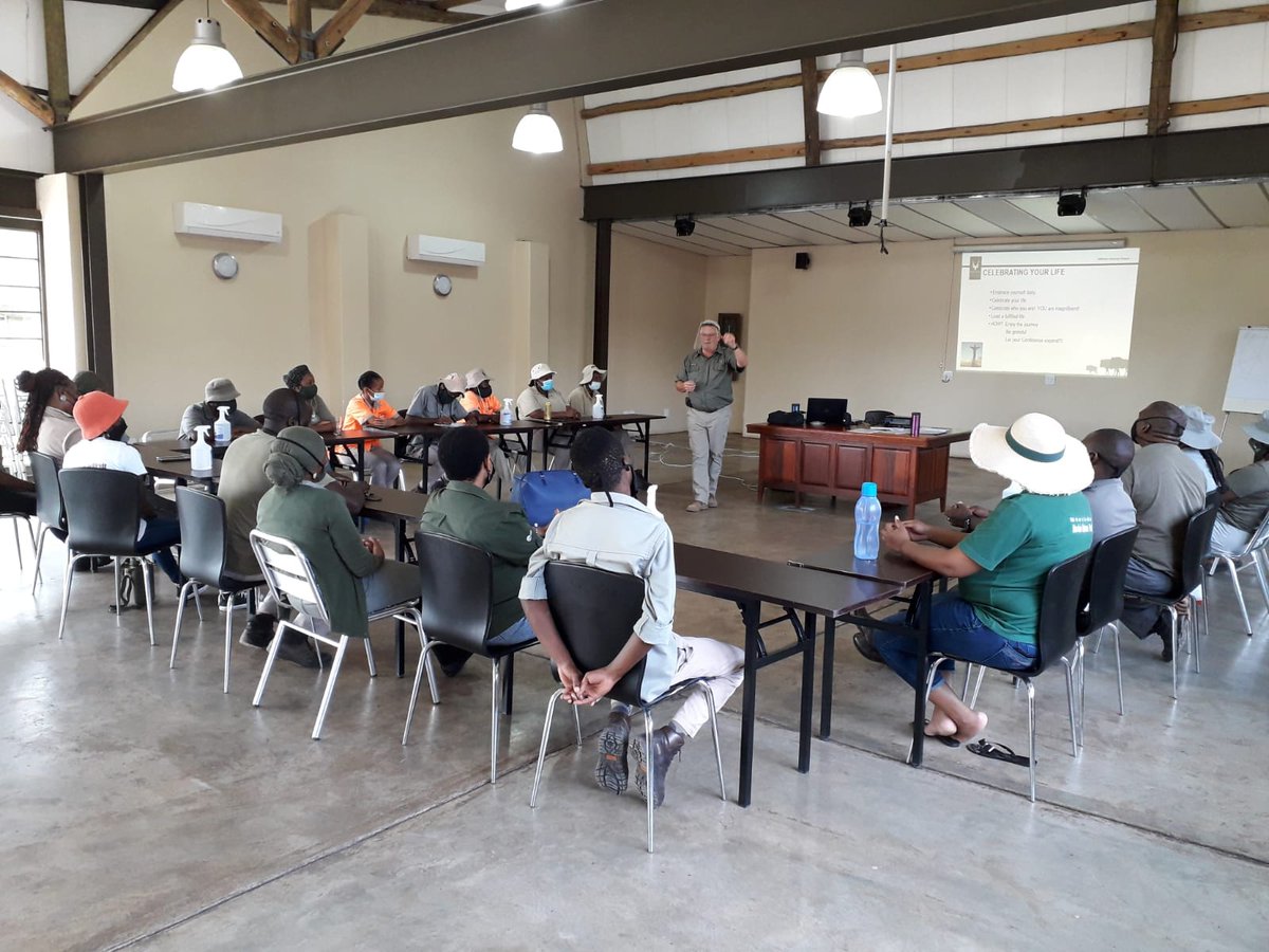 SANParksHR's tweet photo. Members of the SANParks Honorary Rangers Project Embrace team from the Vaal Triangle region had their visit of 2022 to Marakele National Park during February. The region also handed a chess set, blinds and information boards over to the park management.
#VolunteersAtWork https://t.co/drypUtLYo6