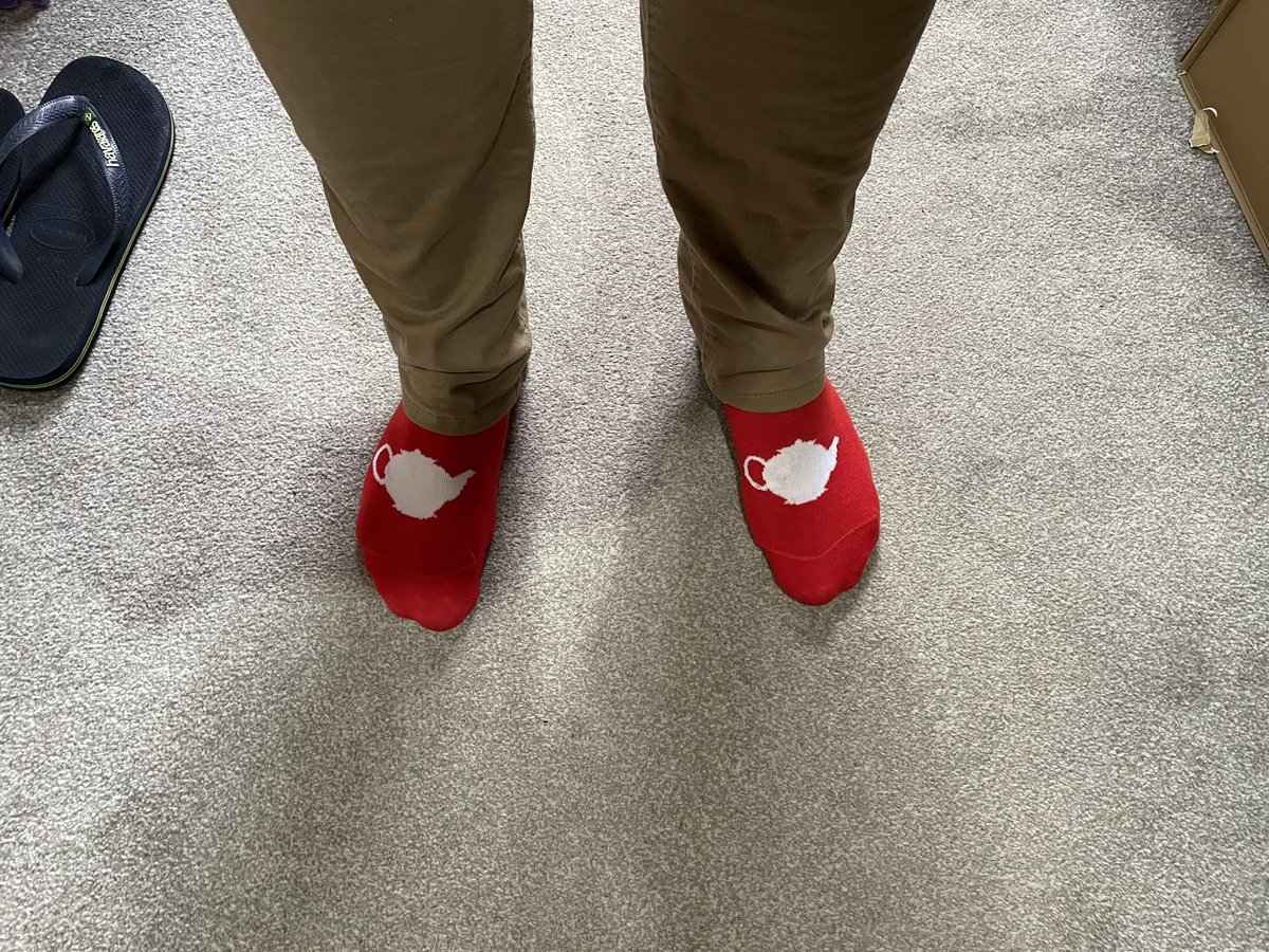 goran1230's tweet photo. Not only do you make a great cup of tea @YorkshireTea, your socks are pretty banging too ☕️🧦 https://t.co/HNxIXggm1n