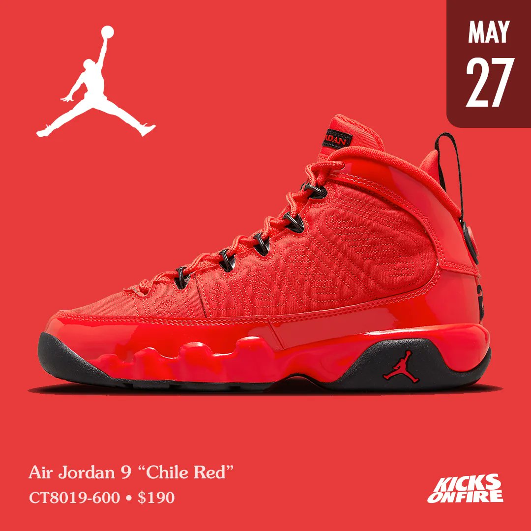 air jordan 9 chile red release date